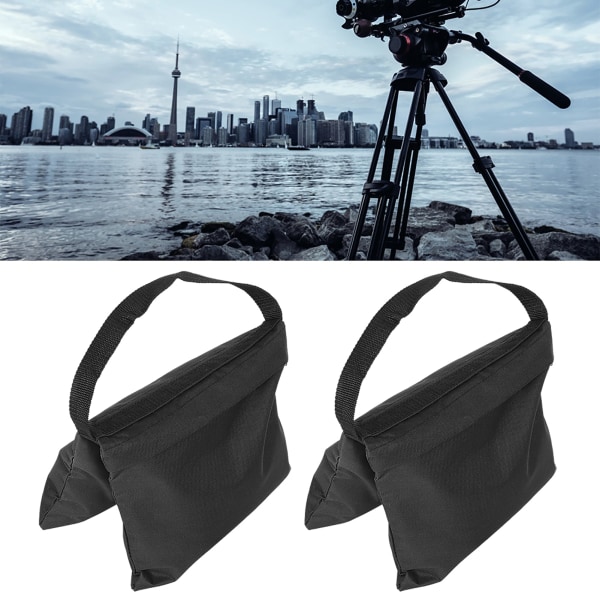 2 kpl / set täytettävä hiekkasäkkipainopussi valokuvavideostudion valotelineen kolmijalkavarusteisiin