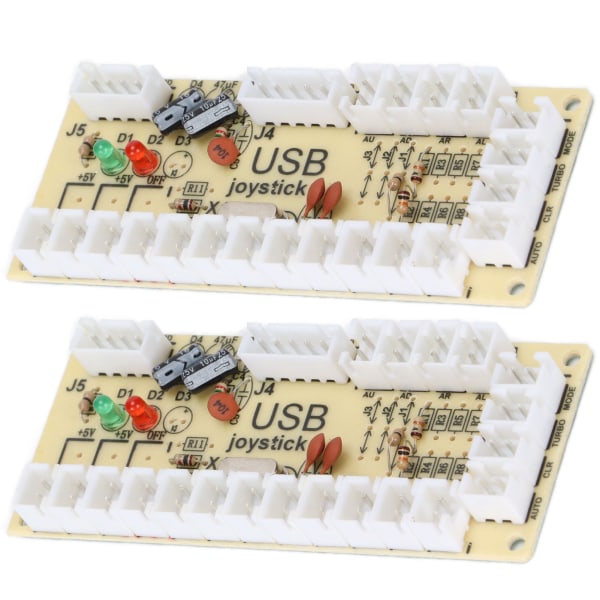 Arcade Spil Controller USB Encoder Zero Delay USB til Joystick Knap til PC til MAME til Raspberry Pi RetroQM070913 (Dobbelt)