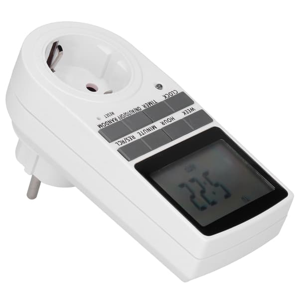 Digital Programmerbar Stikkontakt Timer Smart Tidsindstillingskontakt Stik Lampe Ventilator Tilbehør
