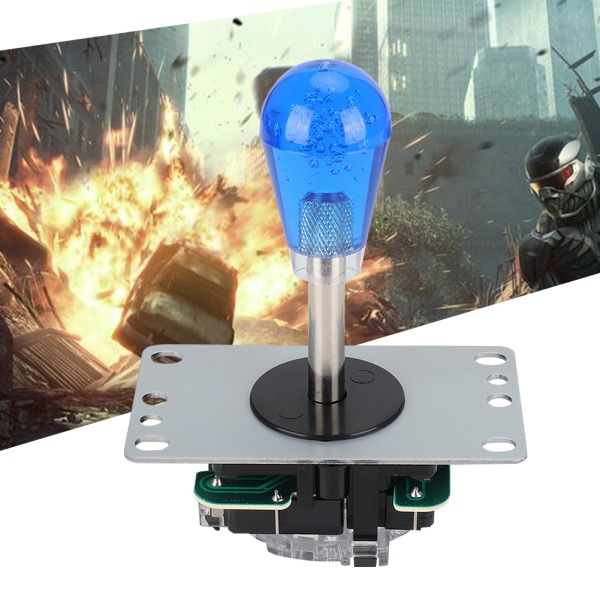 822B Single DIY Arcade Joystick tilbehørssett for Arcade / Fighting Home Game USB-sett i amerikansk stil (blå)