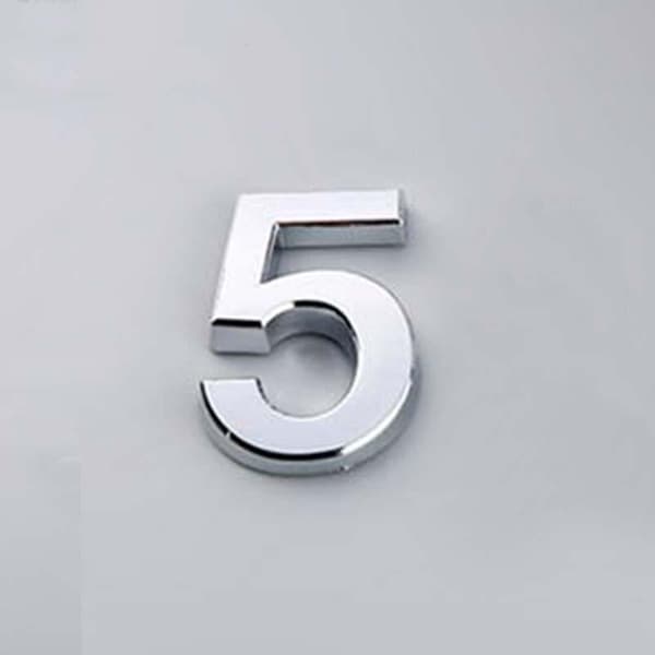 5CM 0-9 Nummerplatta Siffror Dekal Dörr Adress Hotell Hus Modern Nummer Matches the image Matches the image Bronze/2