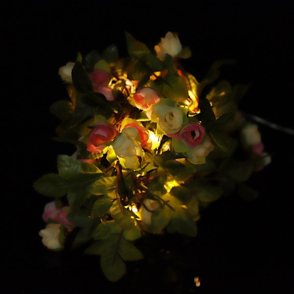 2,5 m Batteridrevne LED-Blomsterlys for Jul, Bryllup, Fester og Hjemmedekor