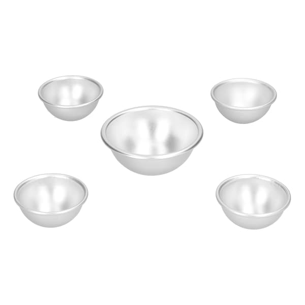 Aluminiumslegering kagebageform DIY badesaltkugleformsæt Bærbart hjemmebageværktøj 25 stk.