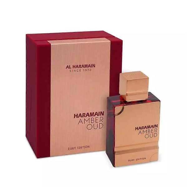 【02】AL Haramain Amber Oud Ruby Edition Eau De Parfum Duft Ny Forseglet 60ML 2.0OZ White