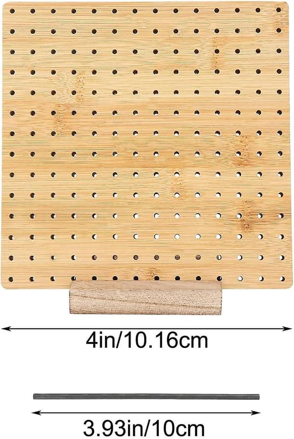 Blocking Board, Blocking Boards for Crocheting, Square Blocking Boards for Knitting and Crocheting Projects, Handmade Knitting with Wooden Base