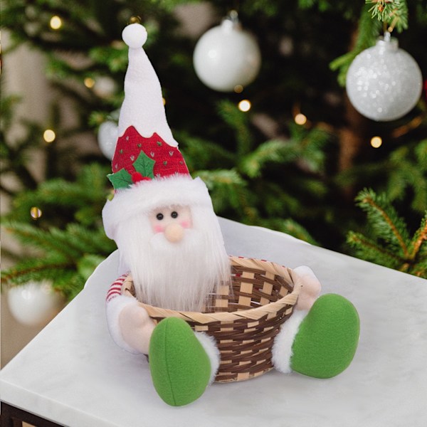 Julefruktkurv og godteriboks for barn - Festlig hjemmedekorasjonsgave