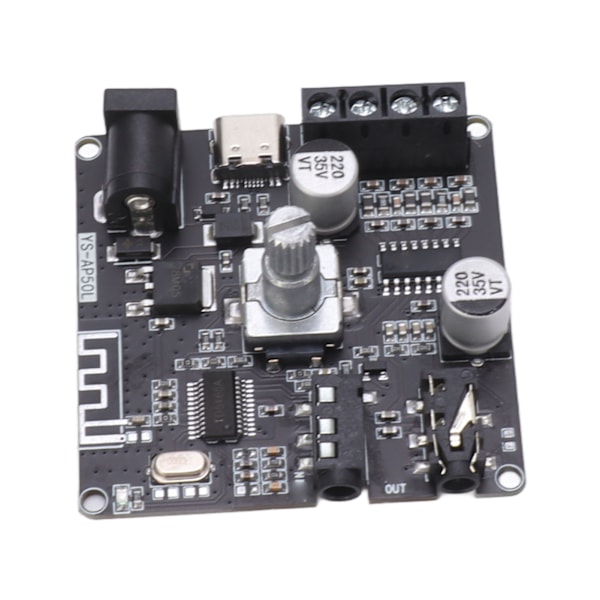 Bluetooth-förstärkarkort Hög Effekt Dubbelkanal Stereo Digital Förstärkarmodul 2x50W DC12‑24V
