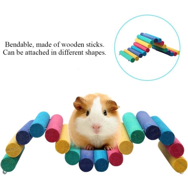 Tre Hamster Rainbow Bridge Hengende Albuestige Liten Anima
