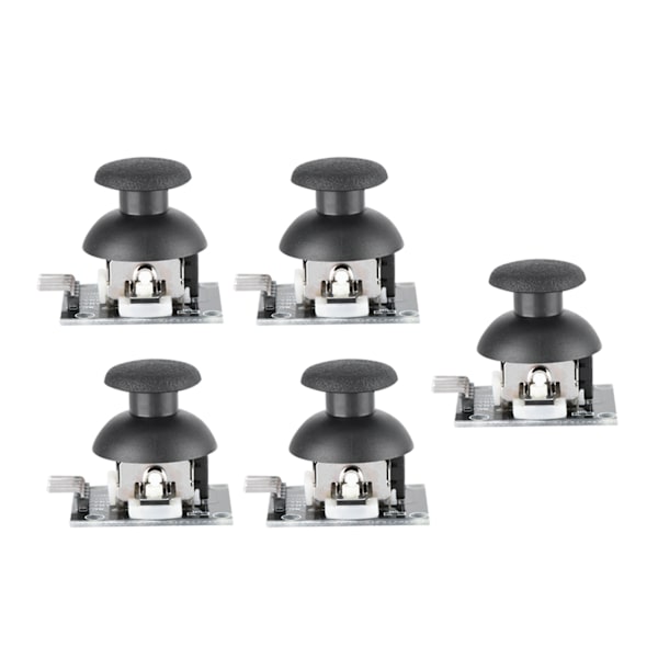 5 kpl Kaksoisakselin joystick-moduuli PS2-pelikonsolin ohjaimelle, peliohjaimen ohjausvivun anturi Arduinoa varten