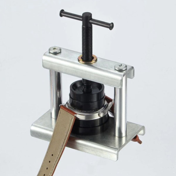 Klokkepress Bakdeksellukker med støpeformer Mekanisk klokkereparasjonsbatterierstatningsverktøy med 12 støpeformer