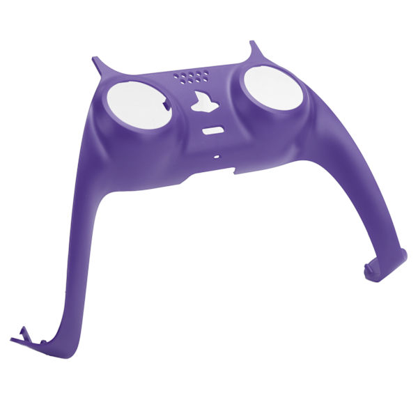 Spillkontrollhåndtak Dekorativ Stripe Gamepad Grip Utskifting DIY Skalldeksel for PS5 Lilla