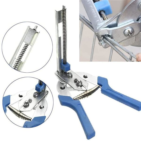 Semi-automatisk M-type caliper-tang og søm sæt (1*tang 1*søm) M tang (blå) + M søm (en kasse)