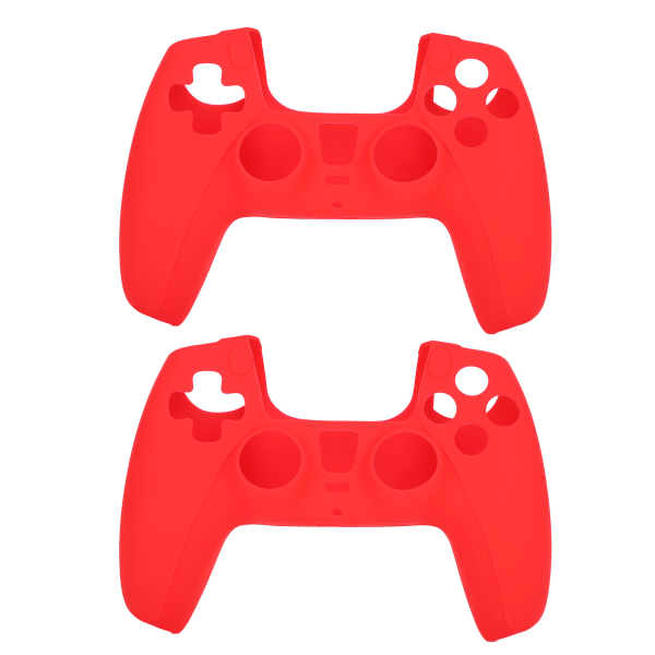 2 stk DOBE Antiskid Silikon Spillkonsollbeskyttelse Gamepad Håndtak Grep for PS5 (Rød)