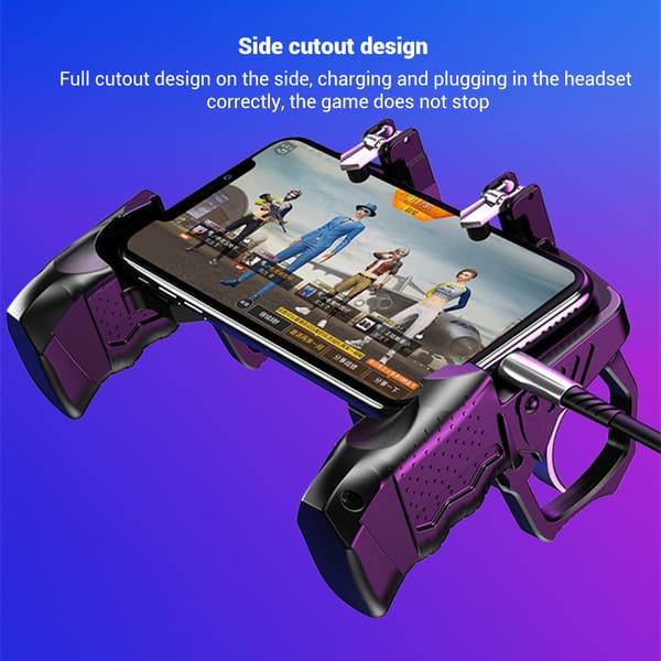 Firefinger Keyboard Trigger Joystick til PUBG Peace Elite 4 til 6,5 Tommer Telefoner