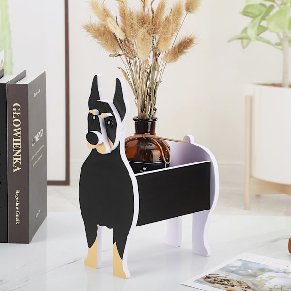 (Doberman Planter-Liten) Unik Husdjursplanter Hundplanter