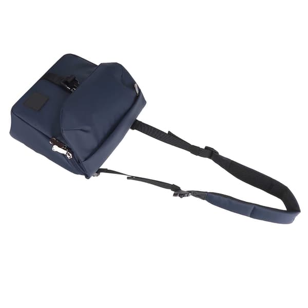 OX PLOW Messenger Bag för män Vattentät Polyester Läder Casual Man Axelväskor Mörkblå