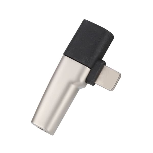 2 i 1 Audio Adapter 3,5 mm Type C Hovedtelefon Opladerkabel til iPhone