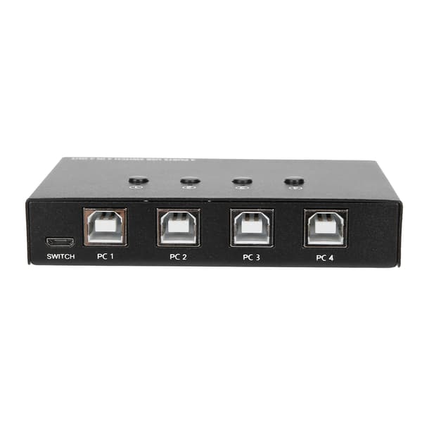 USB Switch 4 Port Tastatur Mus Printer Deling Computer Tilbehør