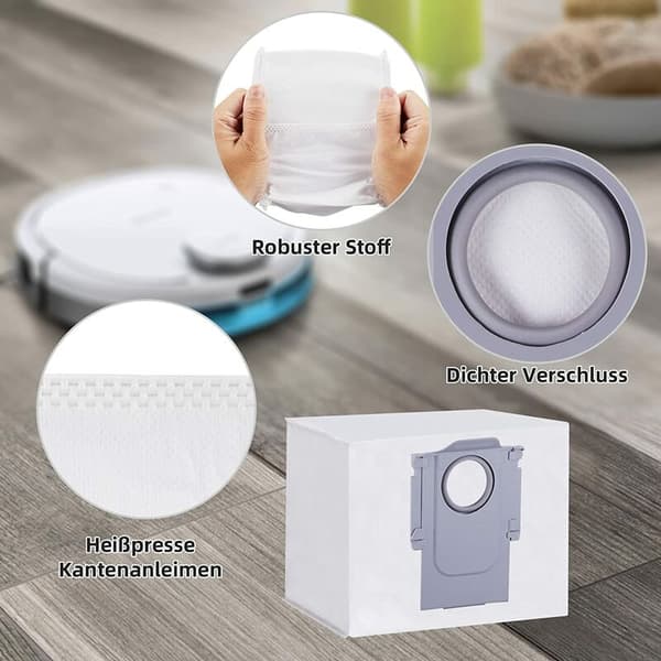 8-pack dammpåsar för Roborock S7 MaxV Ultra / S7 P