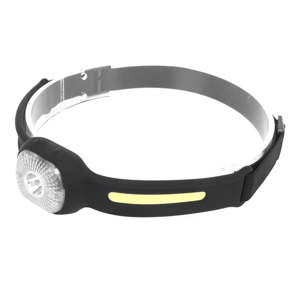 Silikonhodelykt Justerbart lys USB-lading COB-sensorlampe for løpefiske utendørs