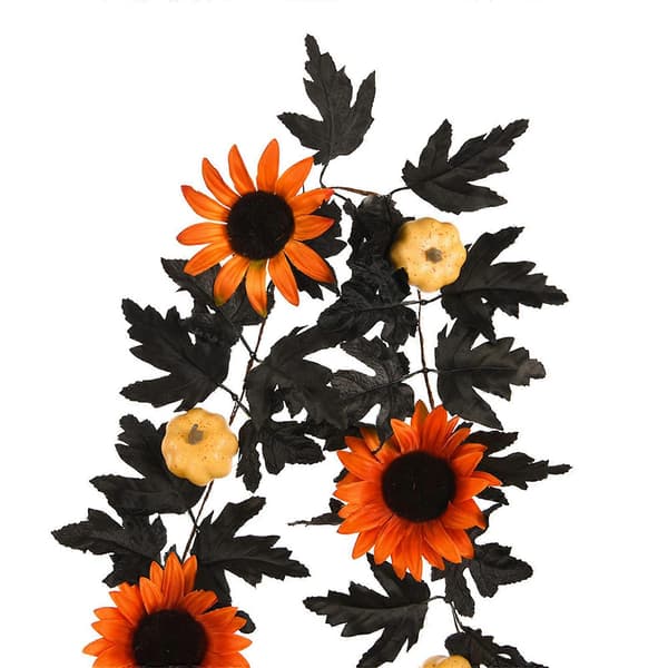 1.8m Artificial Maple Leaf Vine Wall Decoration for Thanksgiving & Halloween