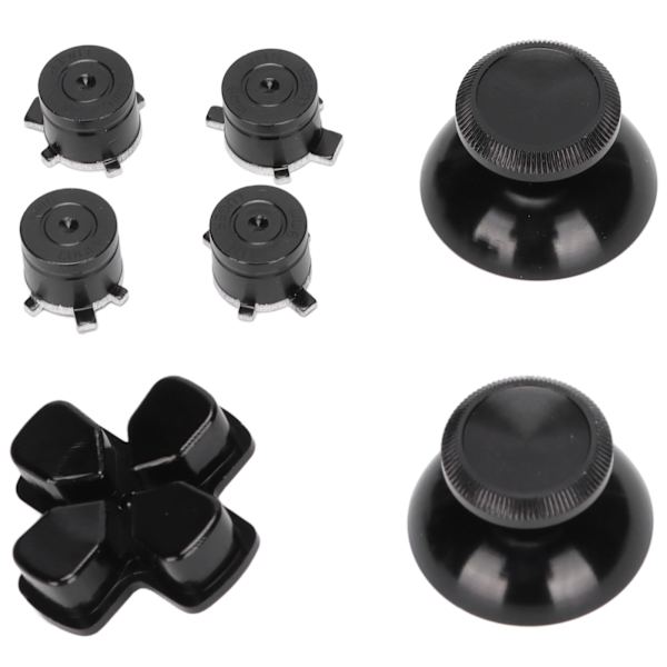 Ohjainpainikkeet Joystick-näppäimet Alumiiniseos ABXY-painikkeet Playstation 5 -ohjaimelle Musta