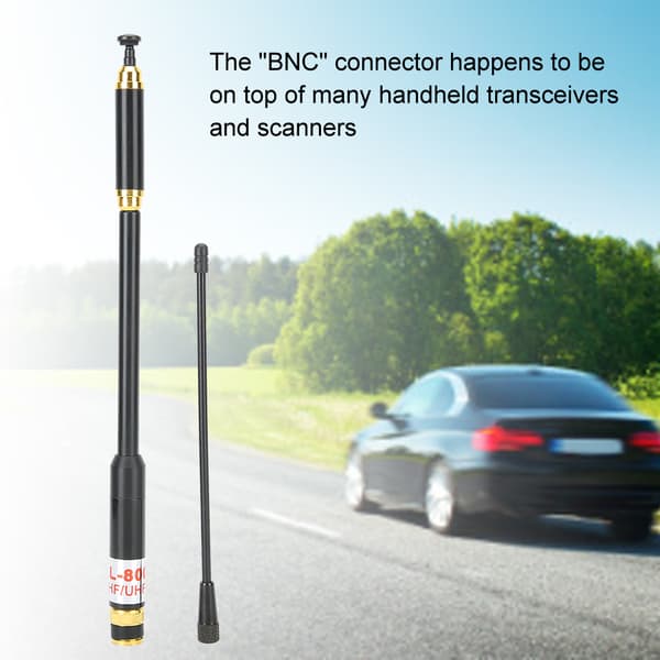 BNC-stik High Gain tovejsradioantenne til bilmontering