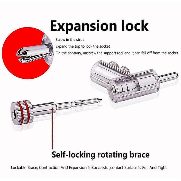 [02]4 pcs Hifi Lockable Speaker Cable Banana Plug Audio Amplifier Speaker Wire Connector