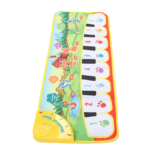 Baby Musikmatta Elektroniskt Pianotangentbord Filt Lekmatta Pedagogiska Leksaker Musikmatta