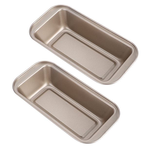 Rektangulær Toastform Kulstofstål Nonstick Brød Kageform Bageform Guld