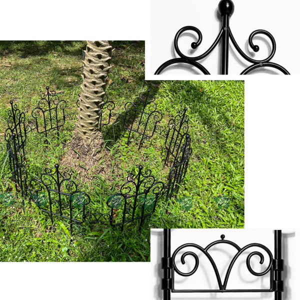 (Hegnstype [længde 135*40cm højde] 5 stk.) plasthegnstykker udendørs pastoralhegn have dekorativt hegn balkon gårdsværn (enkelt)