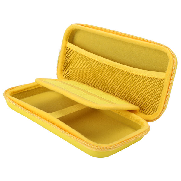 Bærbar oppbevaringsveske Mini Carry EVA Beskyttende etui for Nintendo Switch Lite spillkonsoll Gul