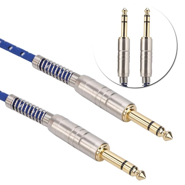 6,35 mm hann til hann rett lydkabel stereoadapterledning 1 m