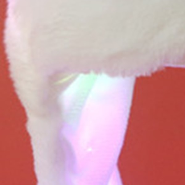 LED-kaninhat LED-glødende plysøre Bevægende kaninhat Sjov Sød Blød Plys Varm Hat til Kvinder Piger Hvid- W