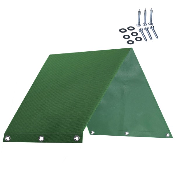 (Grønn spesifikasjon: 228*109cm) Utendørs gårdsplass lekeplass huske erstatning vanntett takdeksel