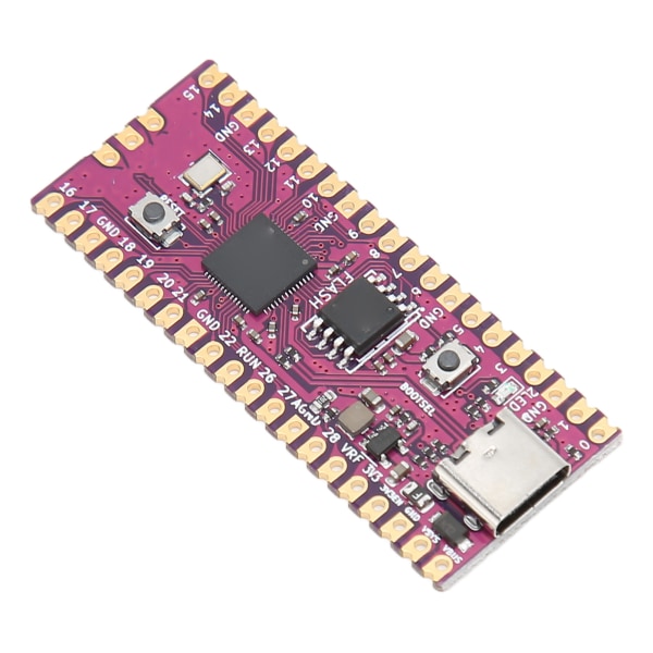 RPi RP2040 Pico -kortti, kaksoisydin ARM Cortex M0+ -suoritin, alhainen virrankulutus, joustava mikrokontrollerikortti