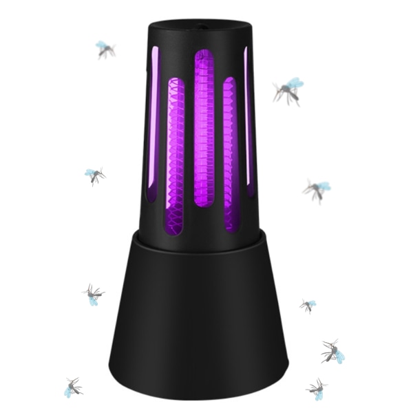 Bug Trap USB Ladattava 360° Hyttysten Tappaja LED-Lyhty Sisä- ja Ulkokäyttöön Kotiin, Puutarhaan, Terassille ja Leirintäalueelle