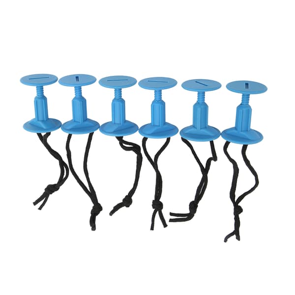 6st surfbräda koppel ben rep plugg nylon plast surf koppel plug surfbräda tillbehör Blå