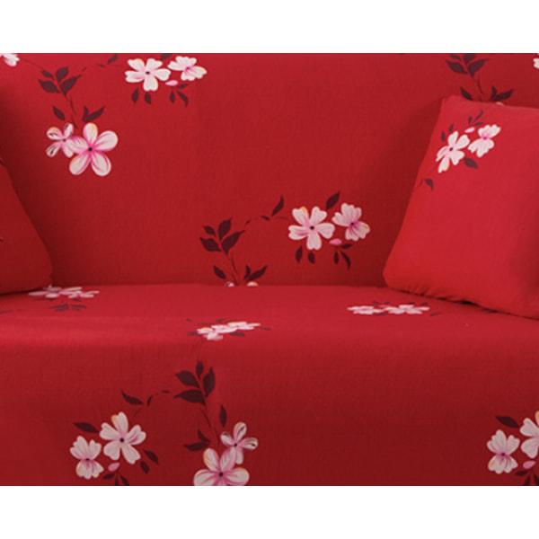 2 personers sofabetræk 140-180 cm rødt sofabetræk med armlæn Moderne universal elastisk sofabetræk Sofabetræk Slipbetræk