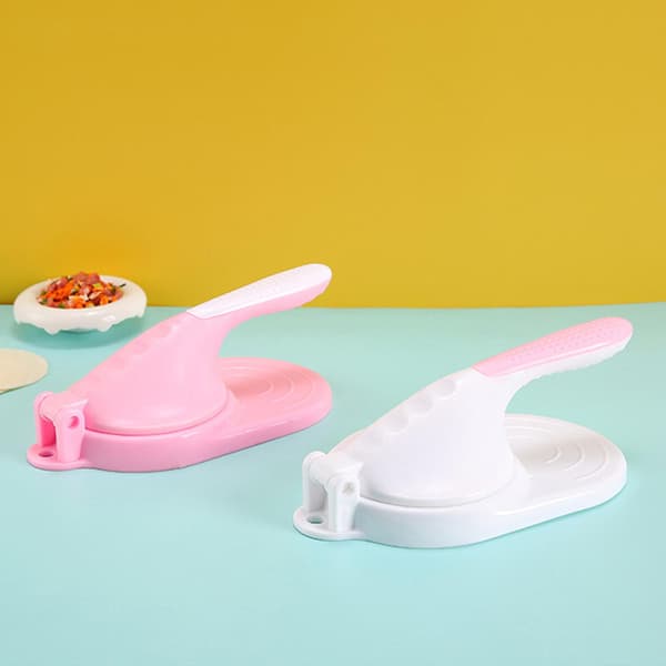 DIY Dumpling Skin Maker Hushåll Manuell Snabbpress Dumpling Skin Mall Orange 3PCS