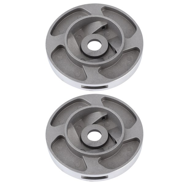 2-pack Universell Trimmerhuvud med Trimmersnöre Ersättning Gräsklippare Tillbehör Silver 16mm