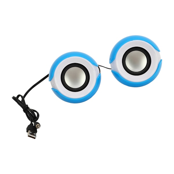 USB Minihögtalare Dator PC Stereo USB-driven Plast Desktop Extern Högtalare 5V 1A