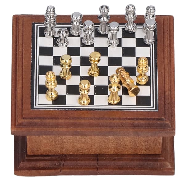 Miniatyr Schackset 1 12 Dockhus Mini Schack Heminredningspresent