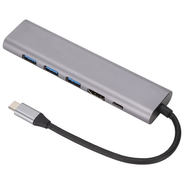5 i 1 USB C Dockingstation med HDMI-port og 5 Gbps hurtig dataoverførselshub