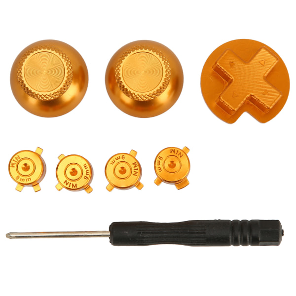 Gamepad-knapper i metall, aluminiumlegering, DIY-utskifting, spillkontrollknapper, deler for Switch Pro-spillkontroll, gull
