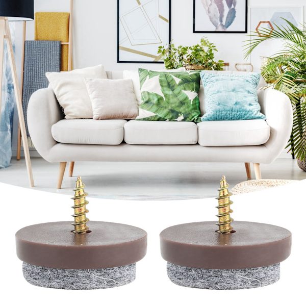 50 st Möbelfötter Filt Spik Skåp Bord Soffa Stol Ben Halkskydd Golvskydd (22mm)