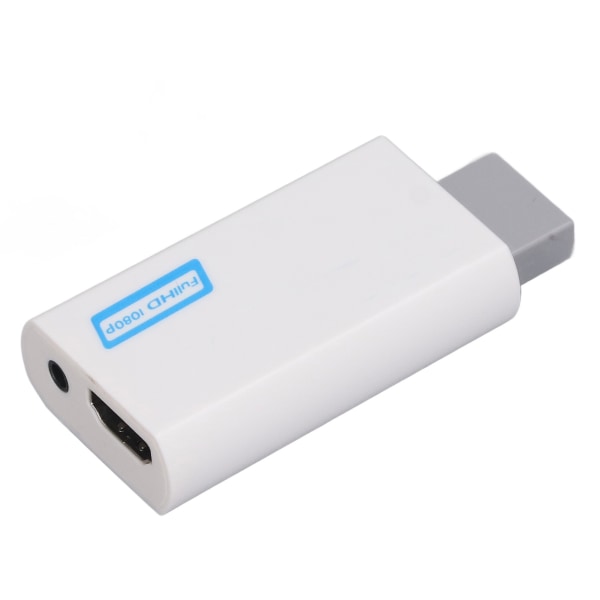 For Wii til HD-konverter med støtte til 480P stabilt signal, multimedie-adapter med 3,5 mm port, hvid