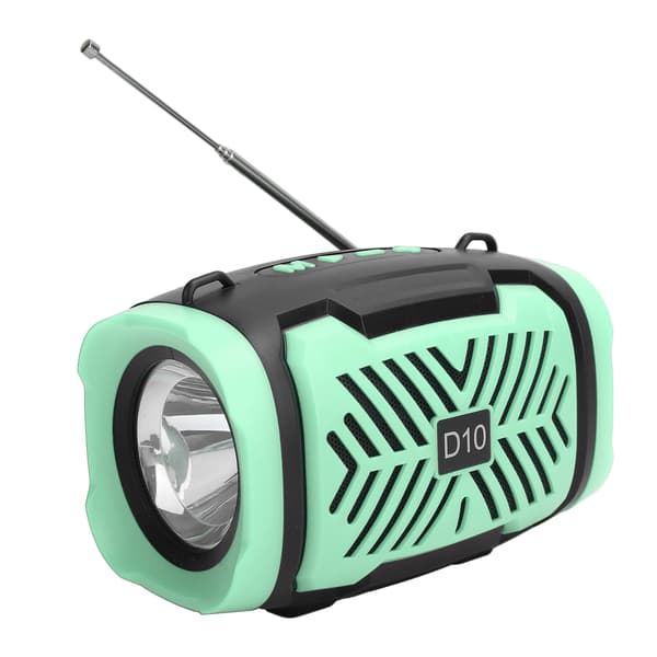 D10 Bluetooth 5.0 langaton kaiutin USB FM-valonauhalla ja mikrofonilla