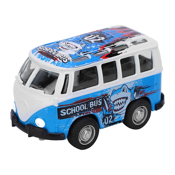 1 36 Mini Legering Simulation Bil Bus Model med Lyd Lys Træk Tilbage Legetøj Gave til Børn