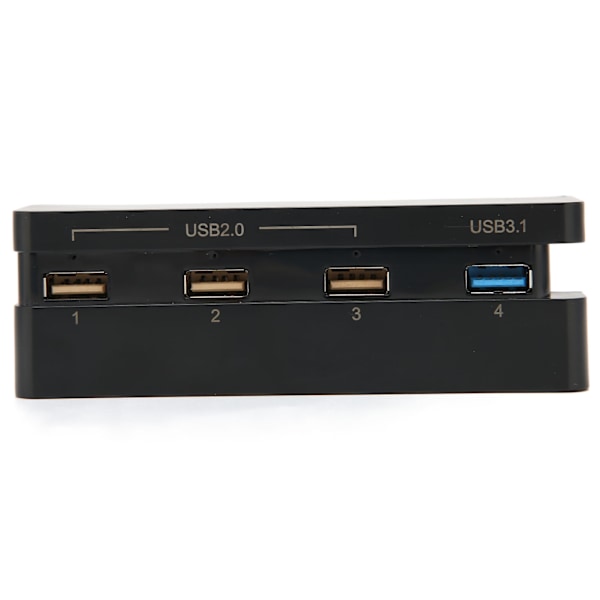 USB-hub med høy hastighet, 4 porter, USB 3.1 og 2.0, USB-forlengelseslader for PS4 Slim spillkonsoll